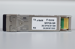 25Gbps850nm SFP28 100m w/o FEC or 300m with FEC Optical Transceiver (FTCS-8525G-02DI)